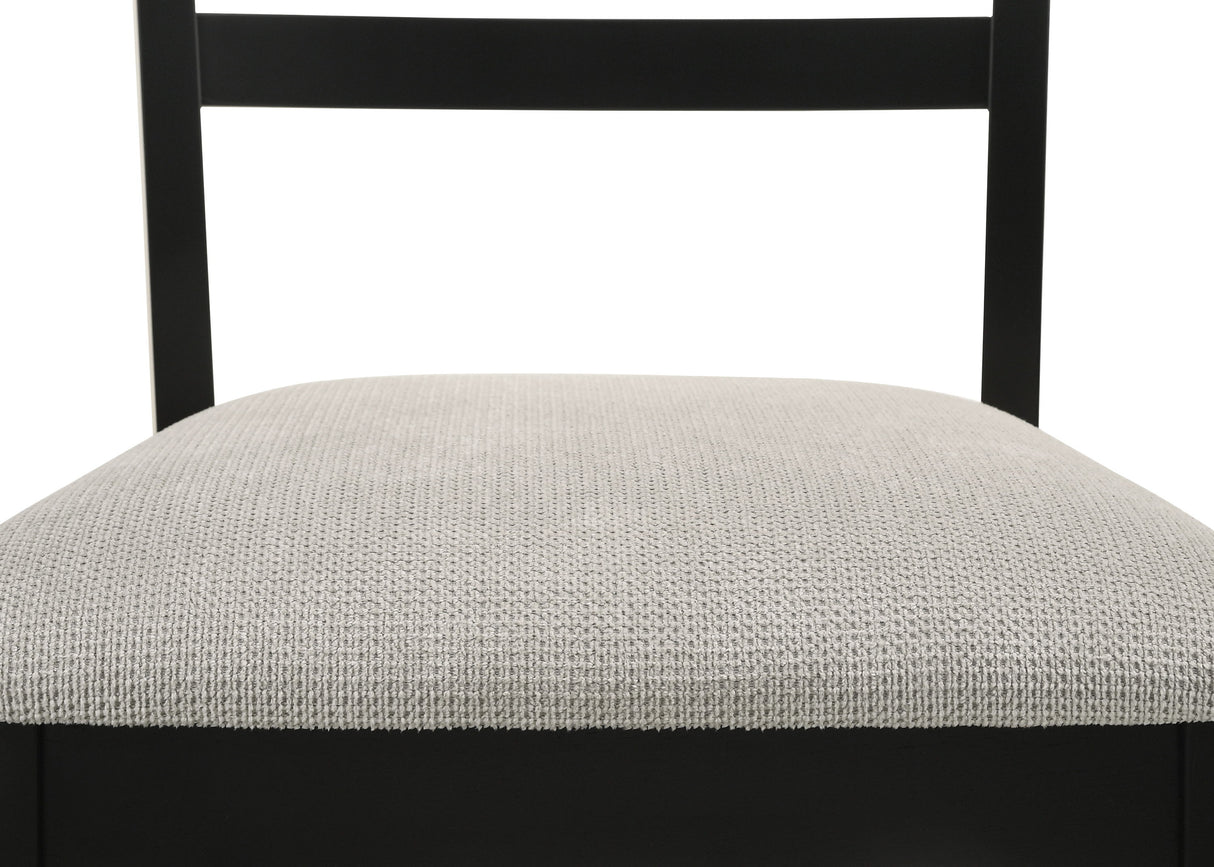 Folio - Side Chair (Set of 2) - Black / Gray by Crown Mark | Bel Furniture