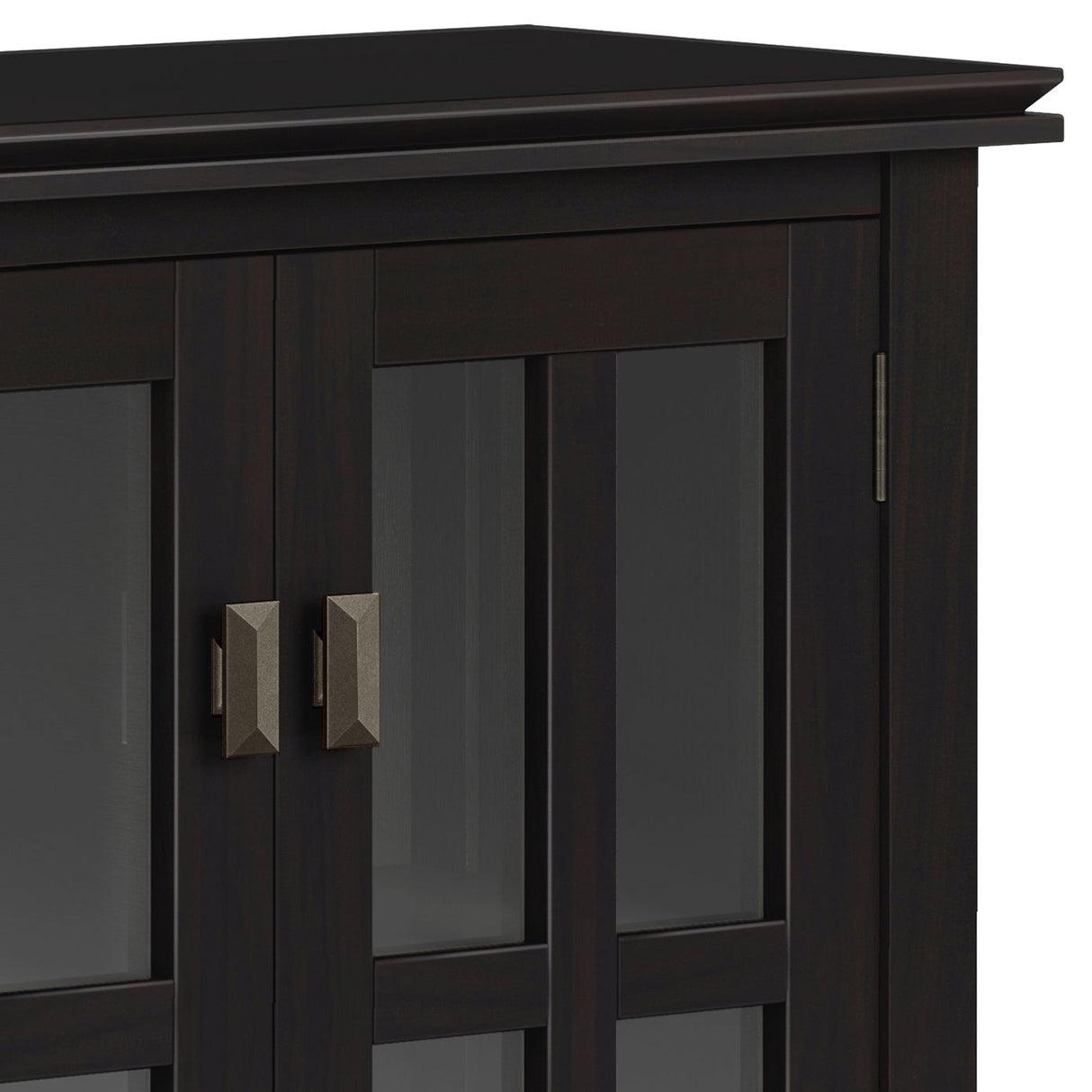 Artisan - Low Storage Cabinet - Hickory Brown by Simpli-Home | Bel Furniture