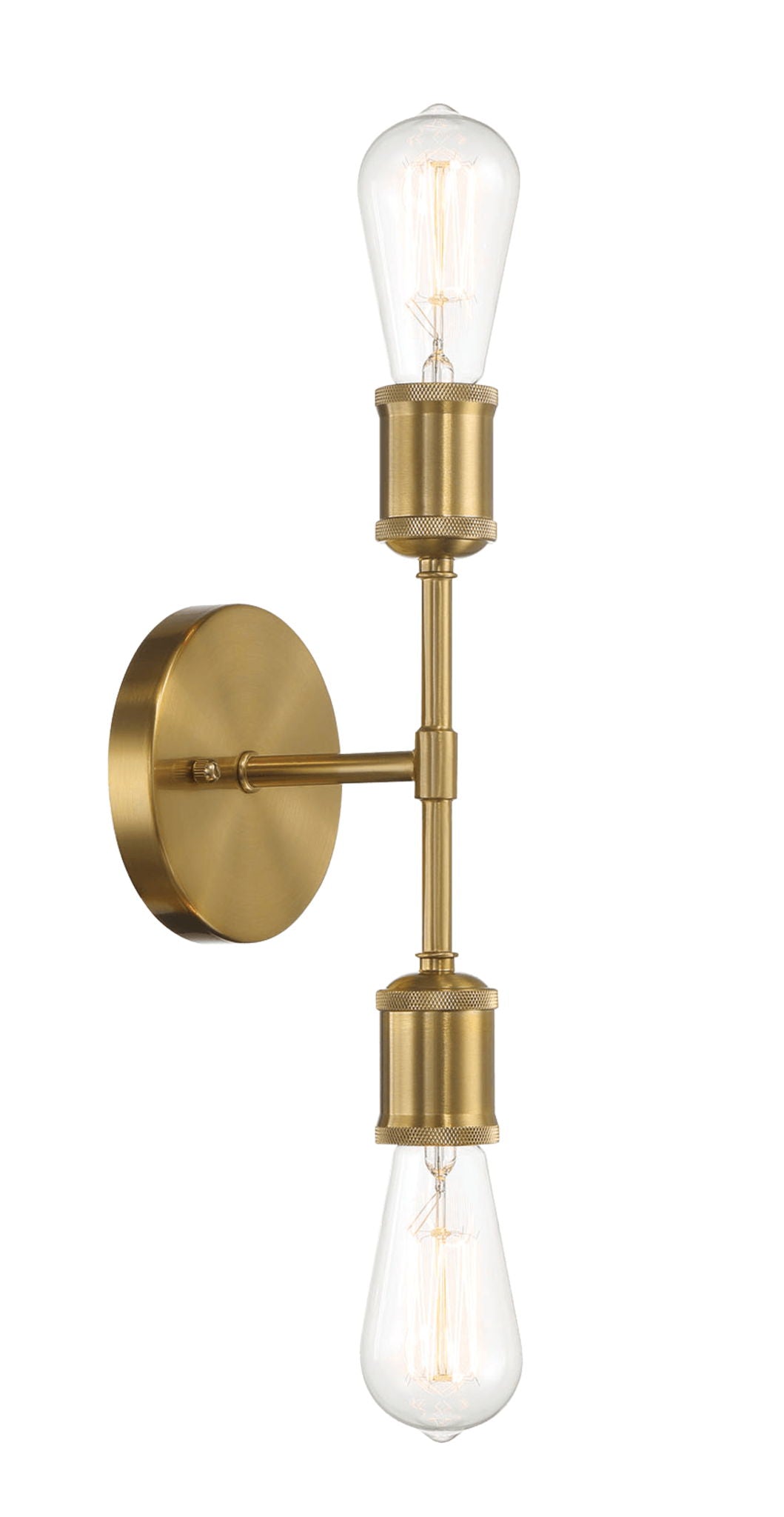 Reverie - Double Lights Bathroom Wall Sconce Over Mirror - Clear / Gold by Ashcroft Furniture | Bel Furniture