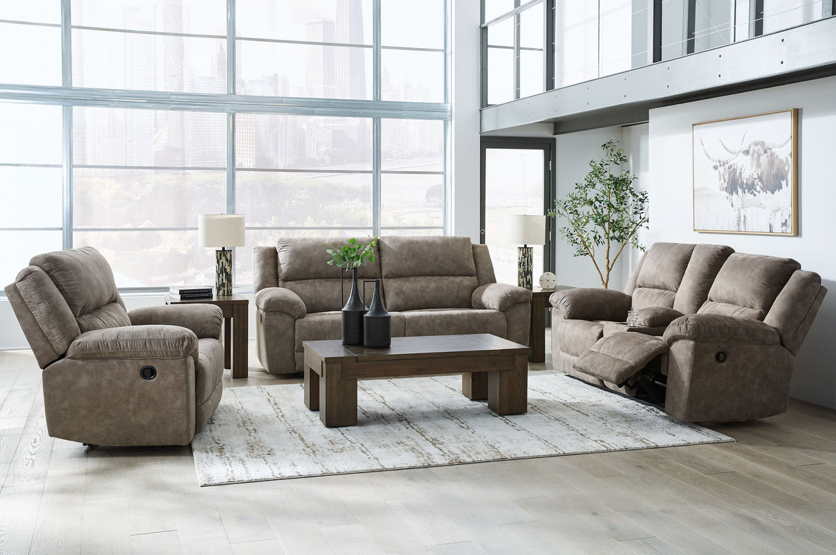 Laresview - Reclining Living Room Set Dark Brown 3 Pc. Sofa, Loveseat, Recliner by Signature Design by Ashley® | Bel Furniture