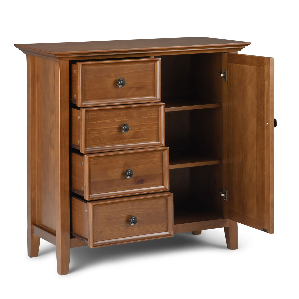 Amherst - Handcrafted Medium Storage Cabinet by Simpli-Home | Bel Furniture
