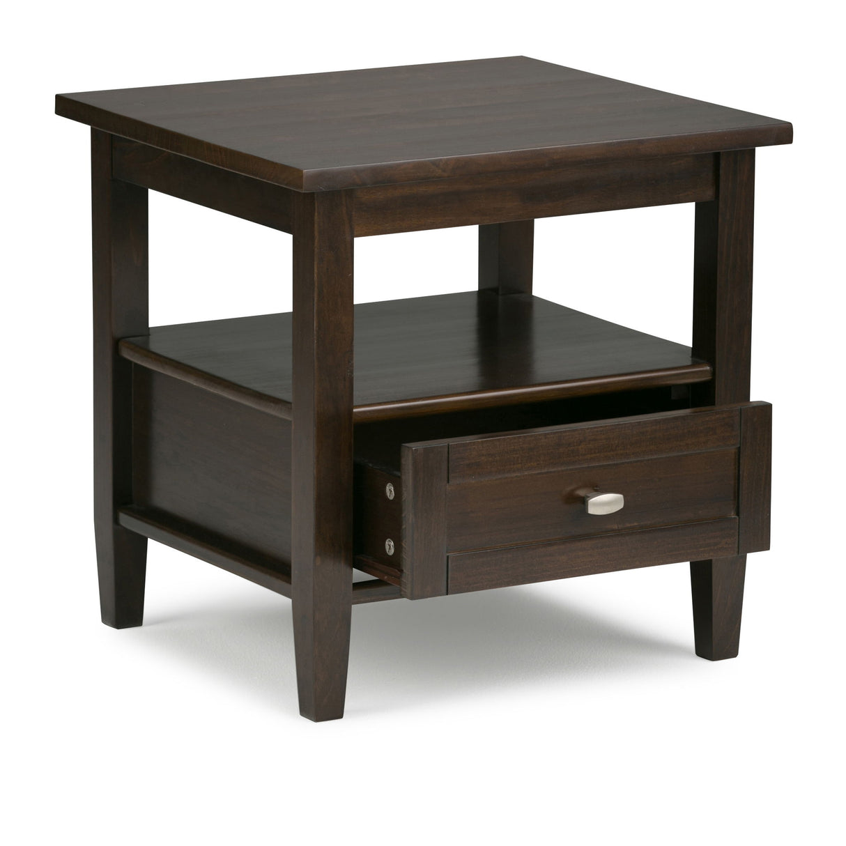 Warm Shaker - End Table - Tobacco Brown by Simpli-Home | Bel Furniture