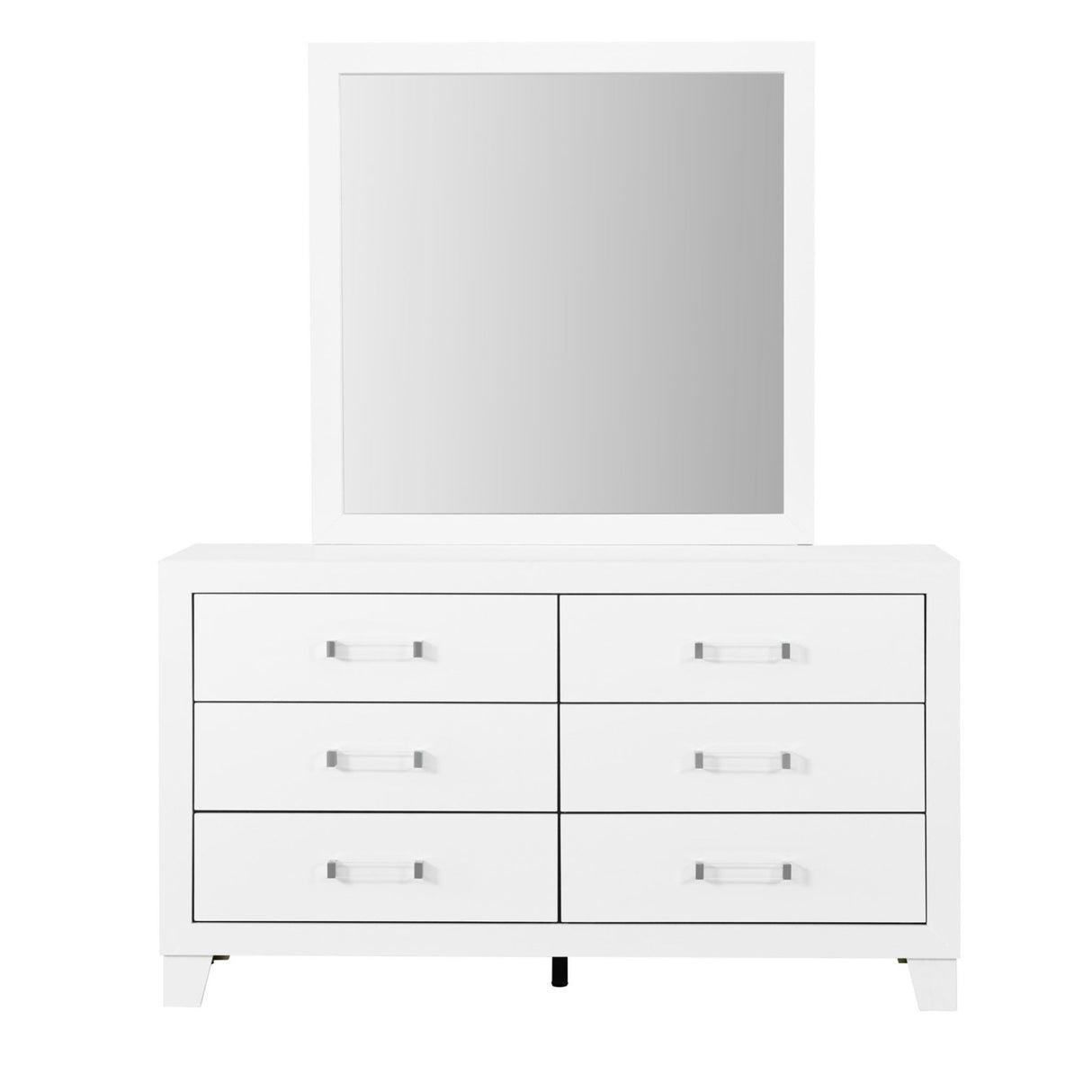 Omoda - Mirror - White by Global Furniture USA | Bel Furniture