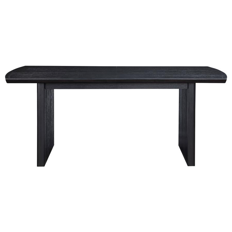 Brookmead - Extension Leaf Dining Table - Black by CoasterEssence | Bel Furniture
