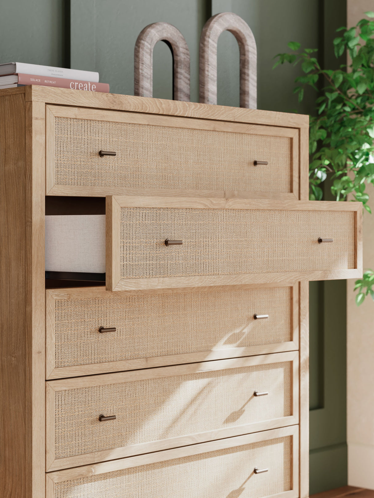 Cielden - Two-Tone - Five Drawer Wide Chest by Signature Design by Ashley® | Bel Furniture
