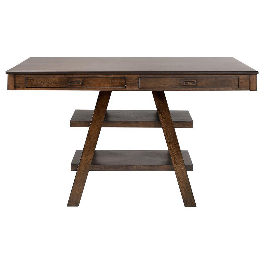 Dewey - Rectangular Counter Height Dining Table - Walnut by CoasterEssence | Bel Furniture