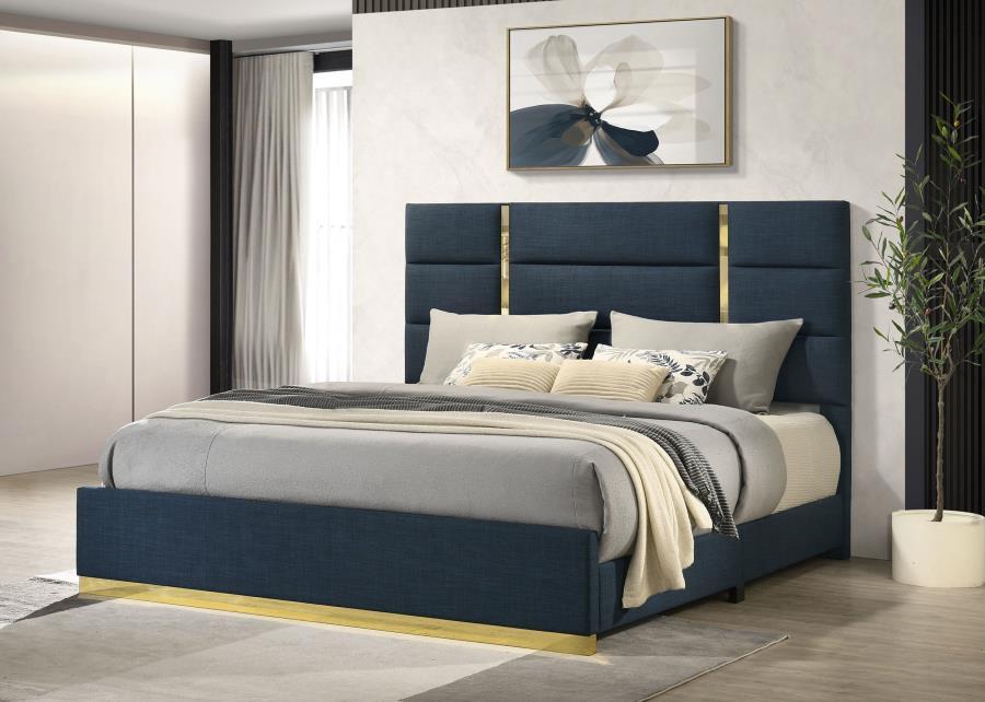 Ines - Fabric Upholstered Panel Bed