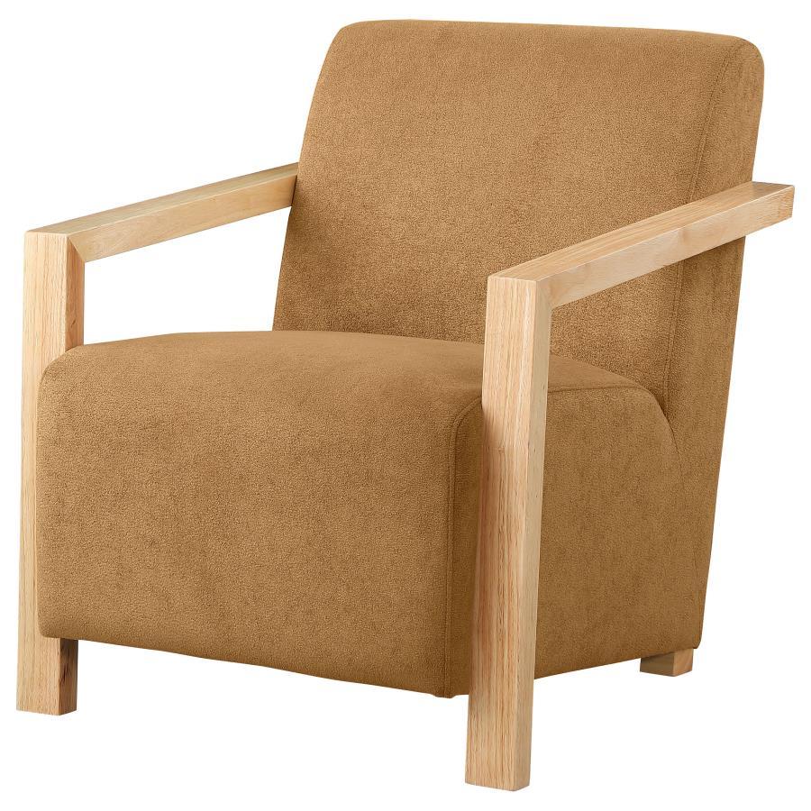 Diego - Upholstered Accent Arm Chair With Wood Arms by CoasterEveryday | Bel Furniture