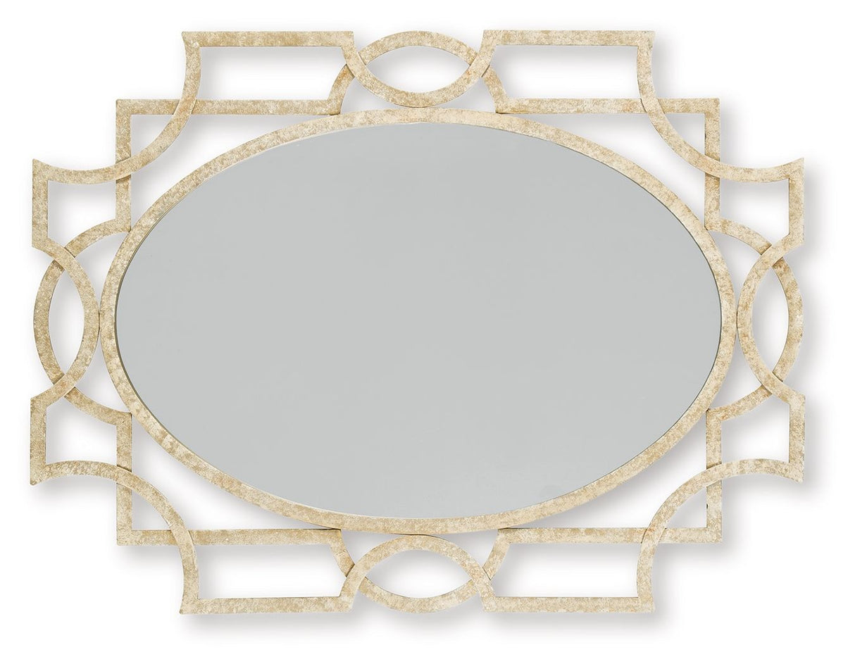 Fulkmore - Antique Gold Finish - Accent Mirror by Signature Design by Ashley® | Bel Furniture