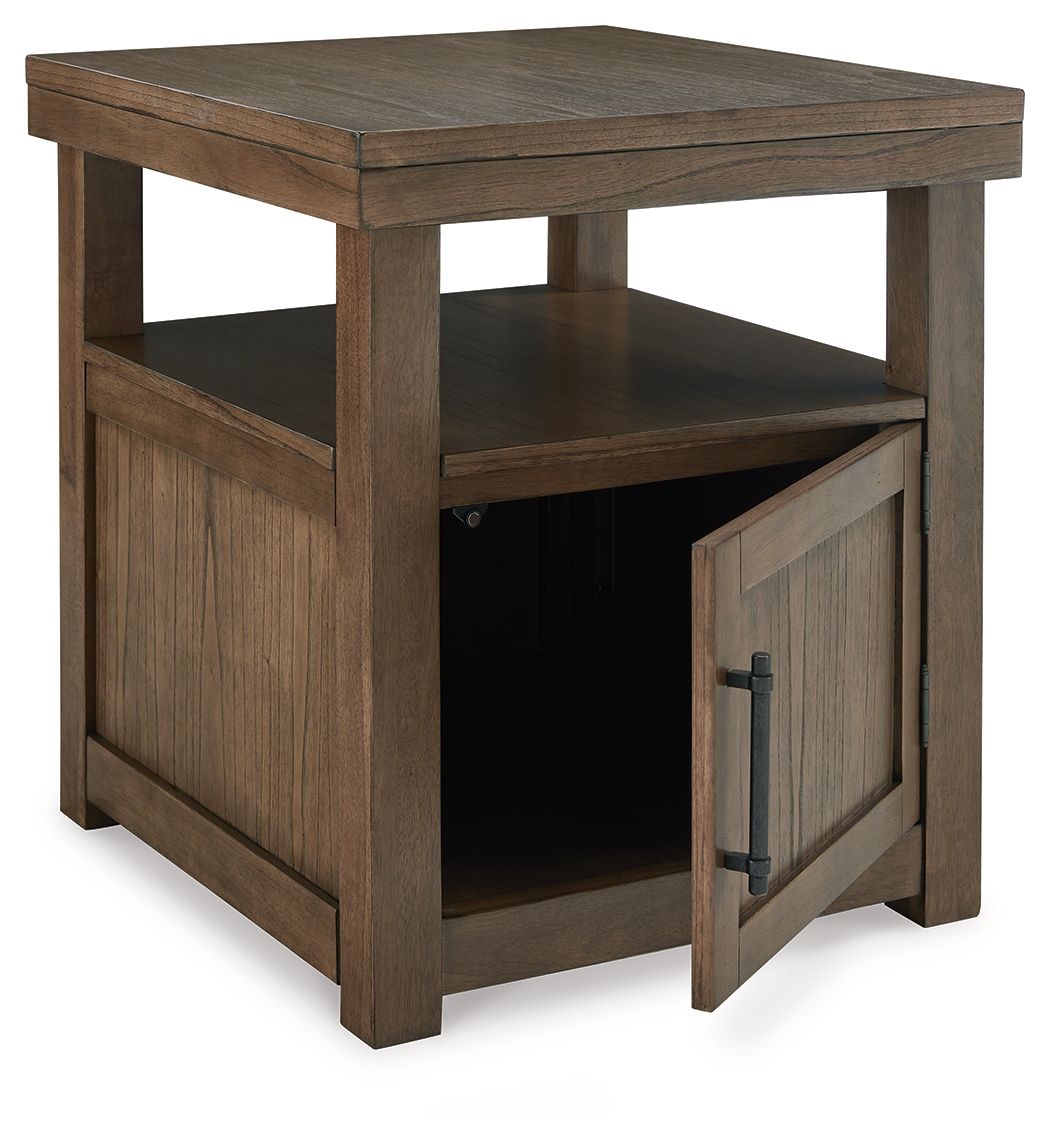 Boardernest - Brown - Rectangular End Table by Signature Design by Ashley® | Bel Furniture