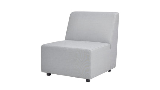 Cleo - Modular Upholstered Deep Seating Patio Armless Chair Axroma Olefin Gray by Jennifer Taylor Home | Bel Furniture