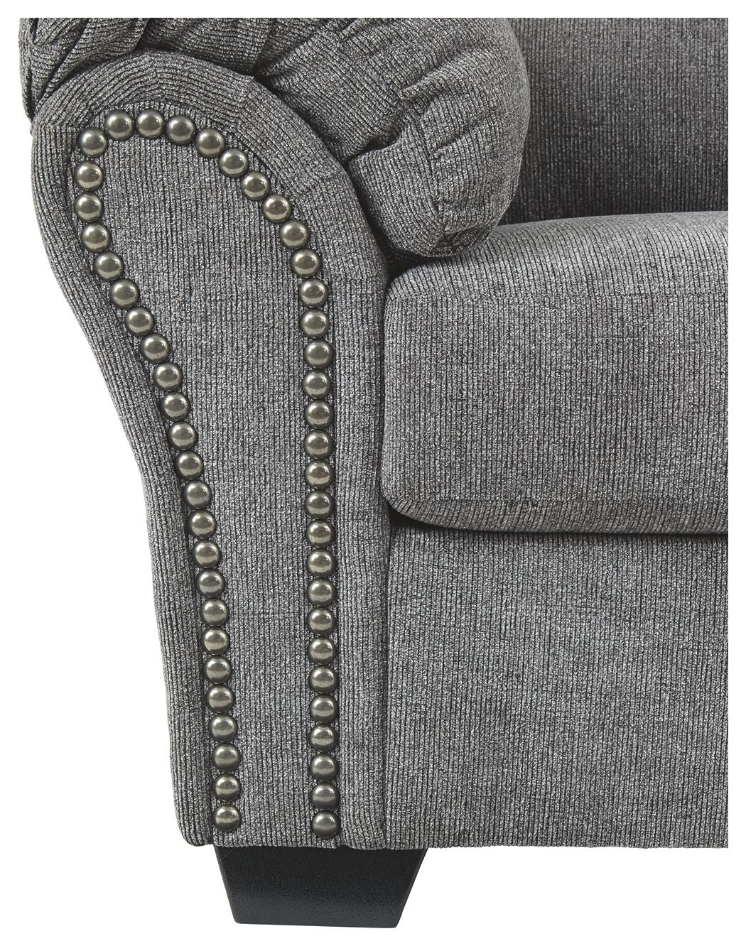 Allmaxx - Pewter - Loveseat by Benchcraft® | Bel Furniture
