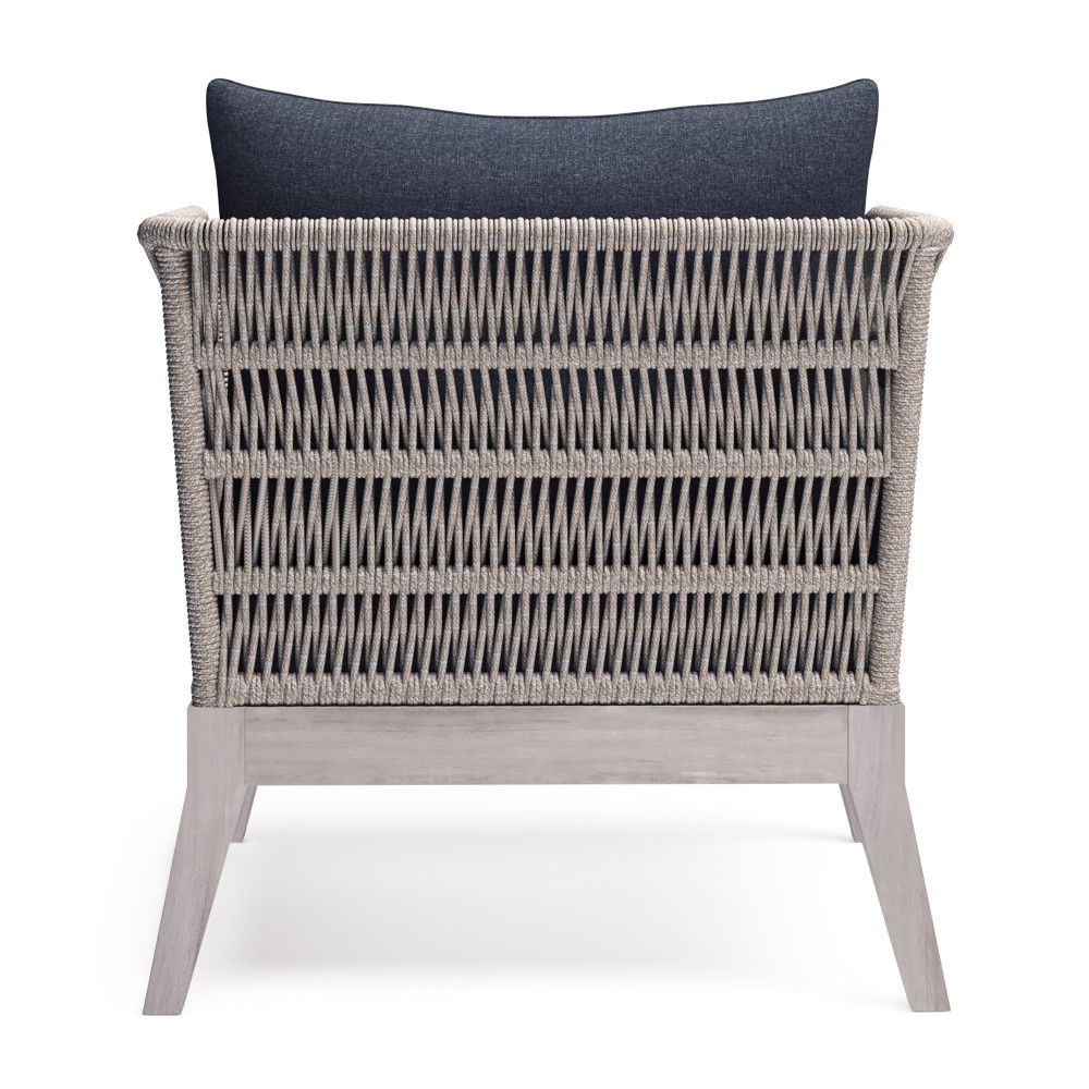 Santiago - Outdoor Conversation Chair - Slate Gray by Simpli-Home | Bel Furniture