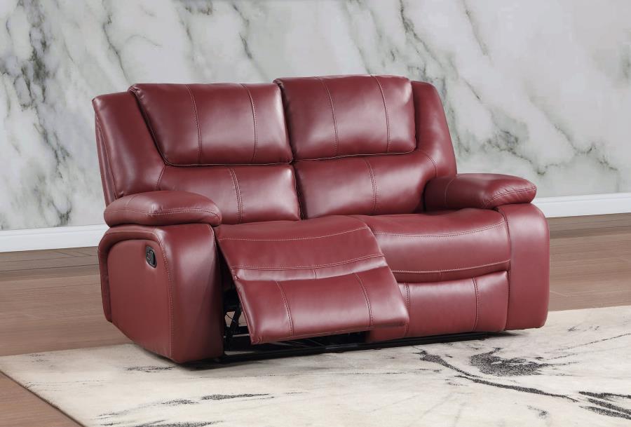 Camila - Upholstered Motion Reclining Loveseat by Coaster Fine Furniture | Bel Furniture