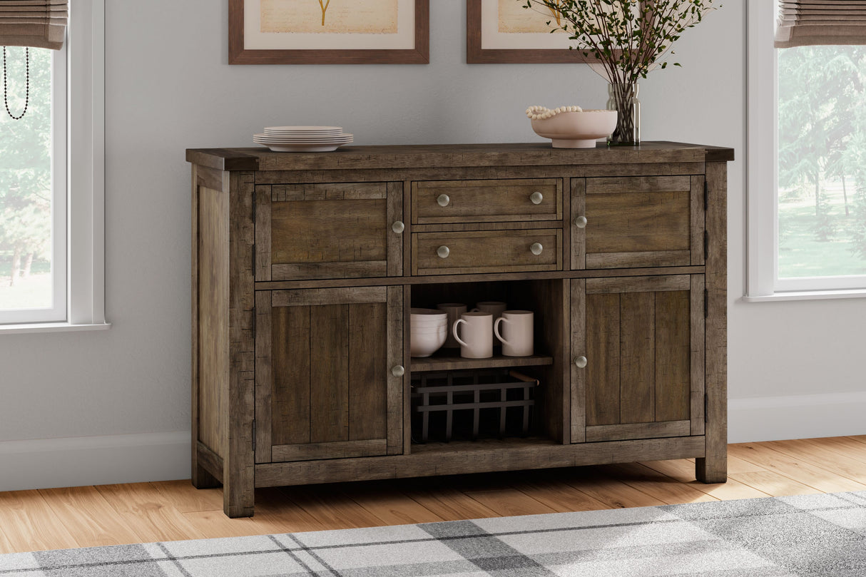 Moriville - Grayish Brown - Dining Room Server by Signature Design by Ashley® | Bel Furniture