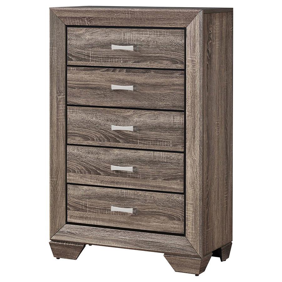 Kauffman - 5-Drawer Bedroom Chest by CoasterEveryday | Bel Furniture