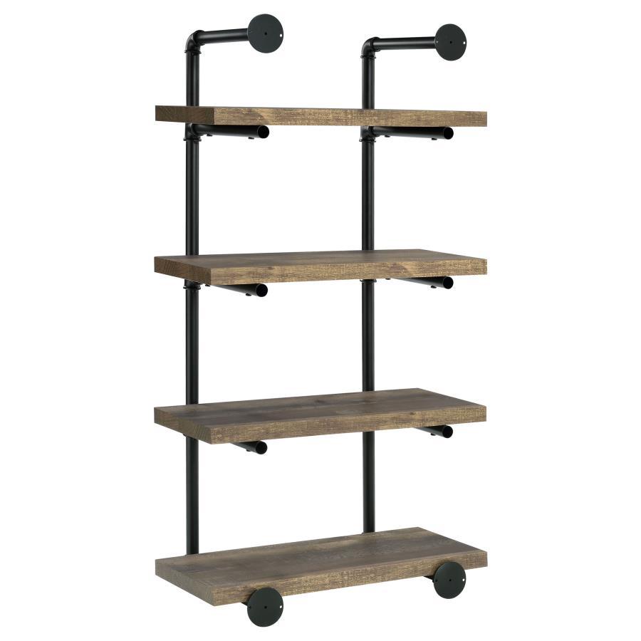 Elmcrest - 4-Shelf Wall Bookshelf by CoasterEveryday | Bel Furniture