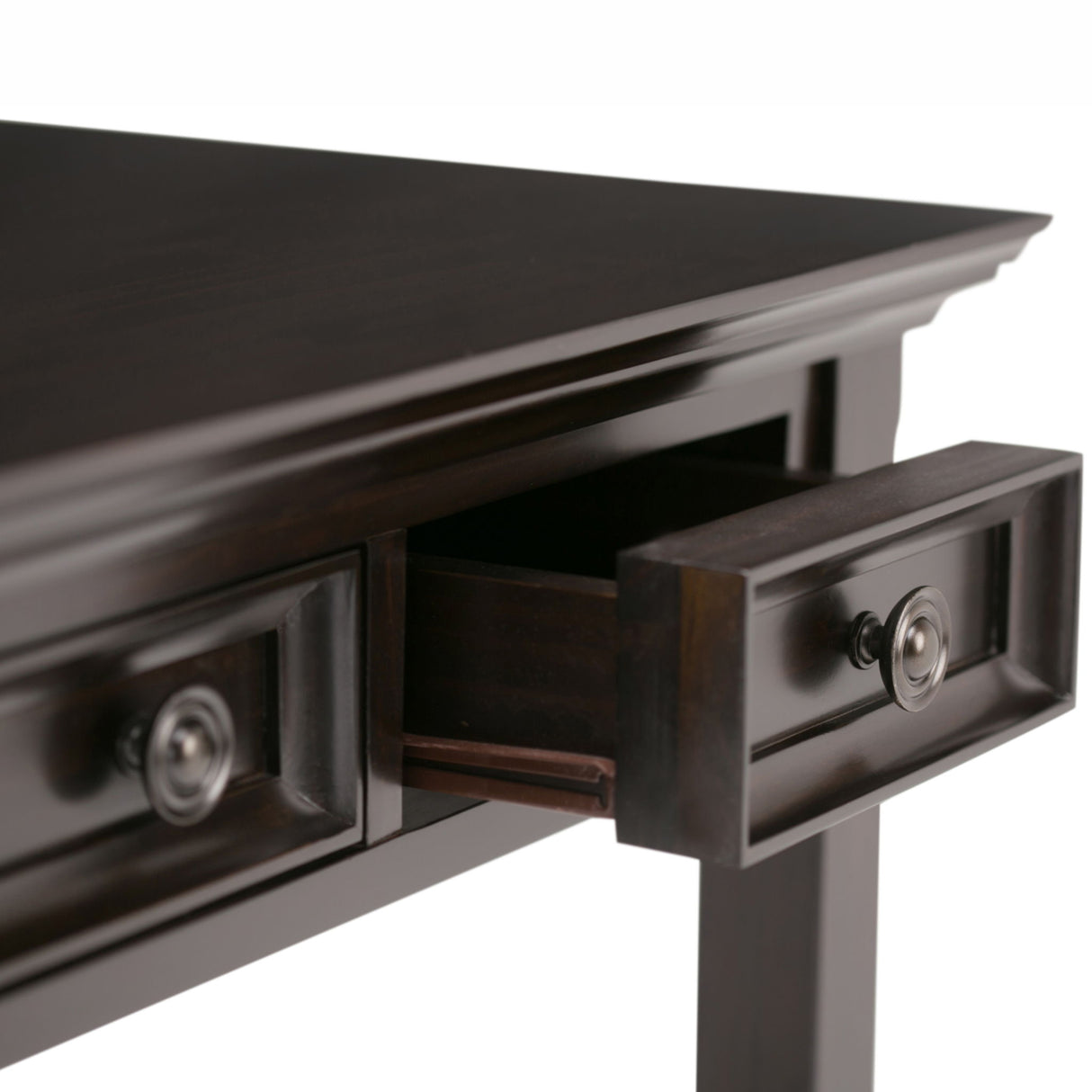 Amherst - Desk - Hickory Brown by Simpli-Home | Bel Furniture