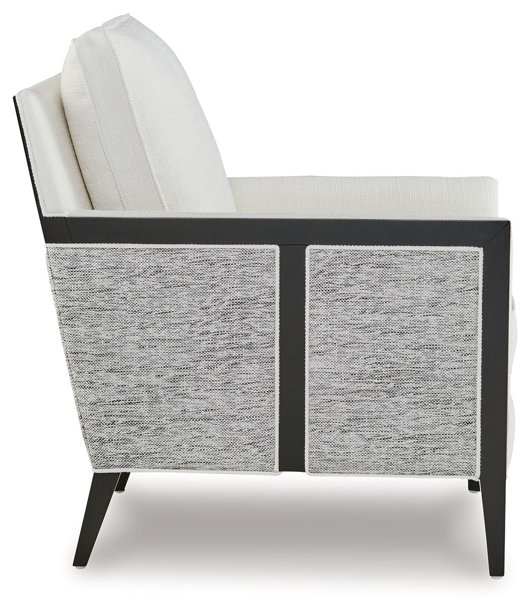 Ardenworth - Black / Ivory - Accent Chair by Signature Design by Ashley® | Bel Furniture