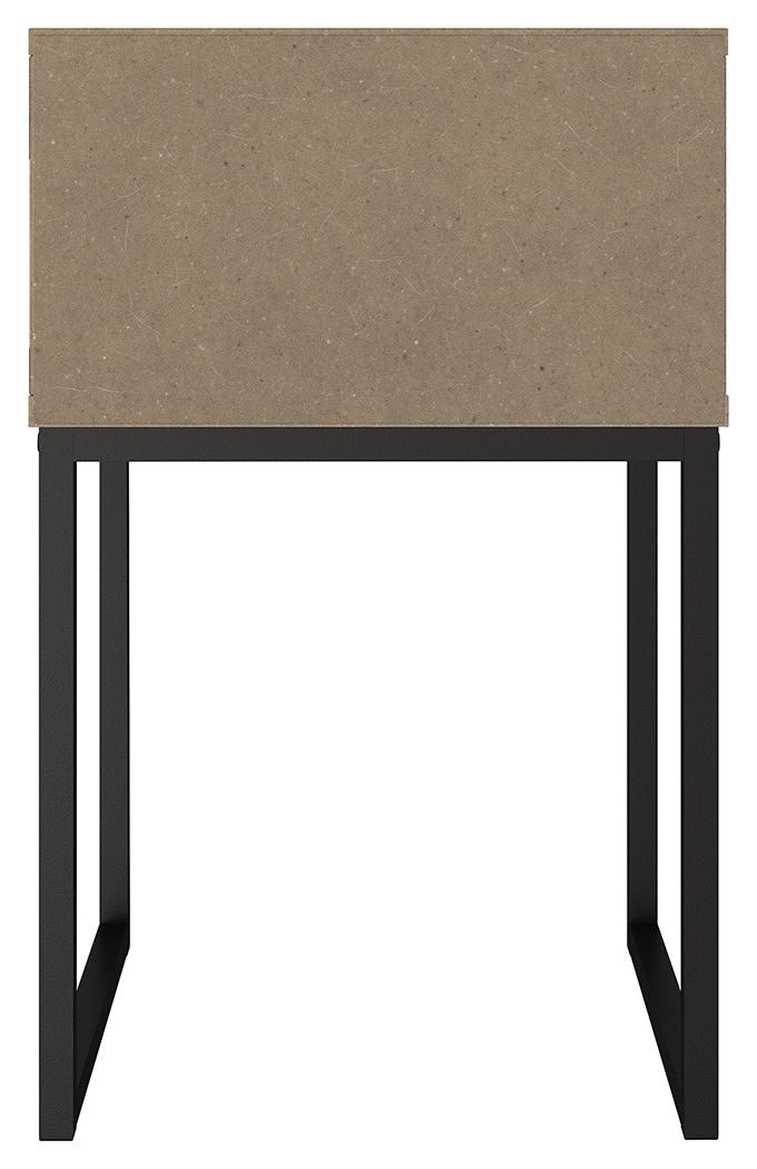 Neilsville - Black / Gray - One Drawer Night Stand by Signature Design by Ashley® | Bel Furniture