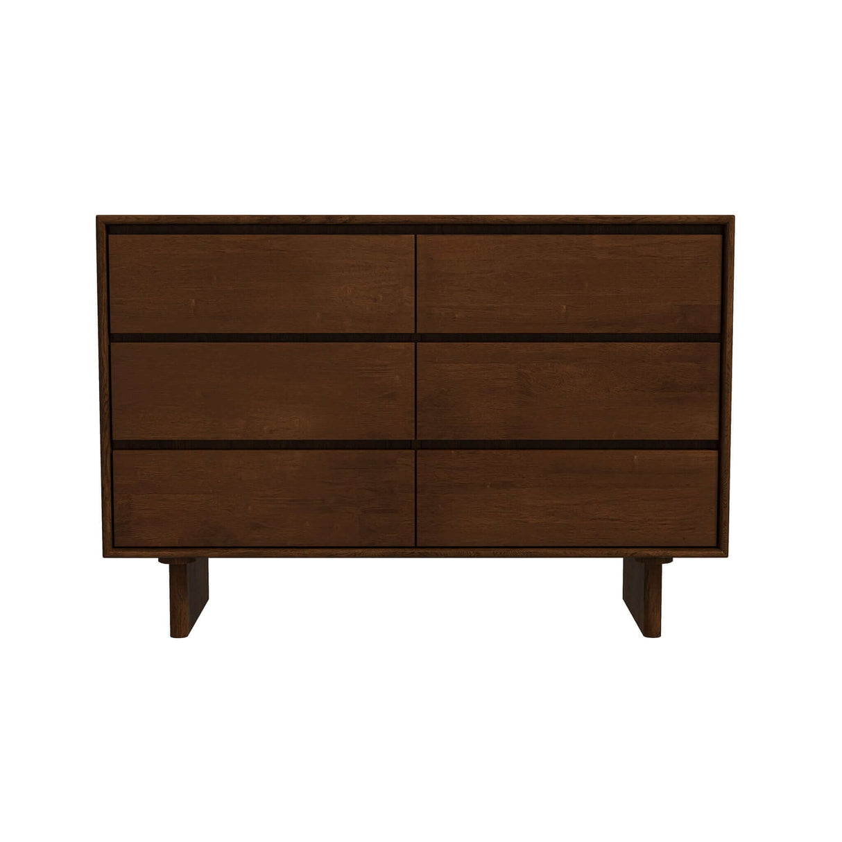 Dubrovnik - Mid-Century Modern Dresser With 6 Drawers - Brown by Ashcroft Furniture | Bel Furniture