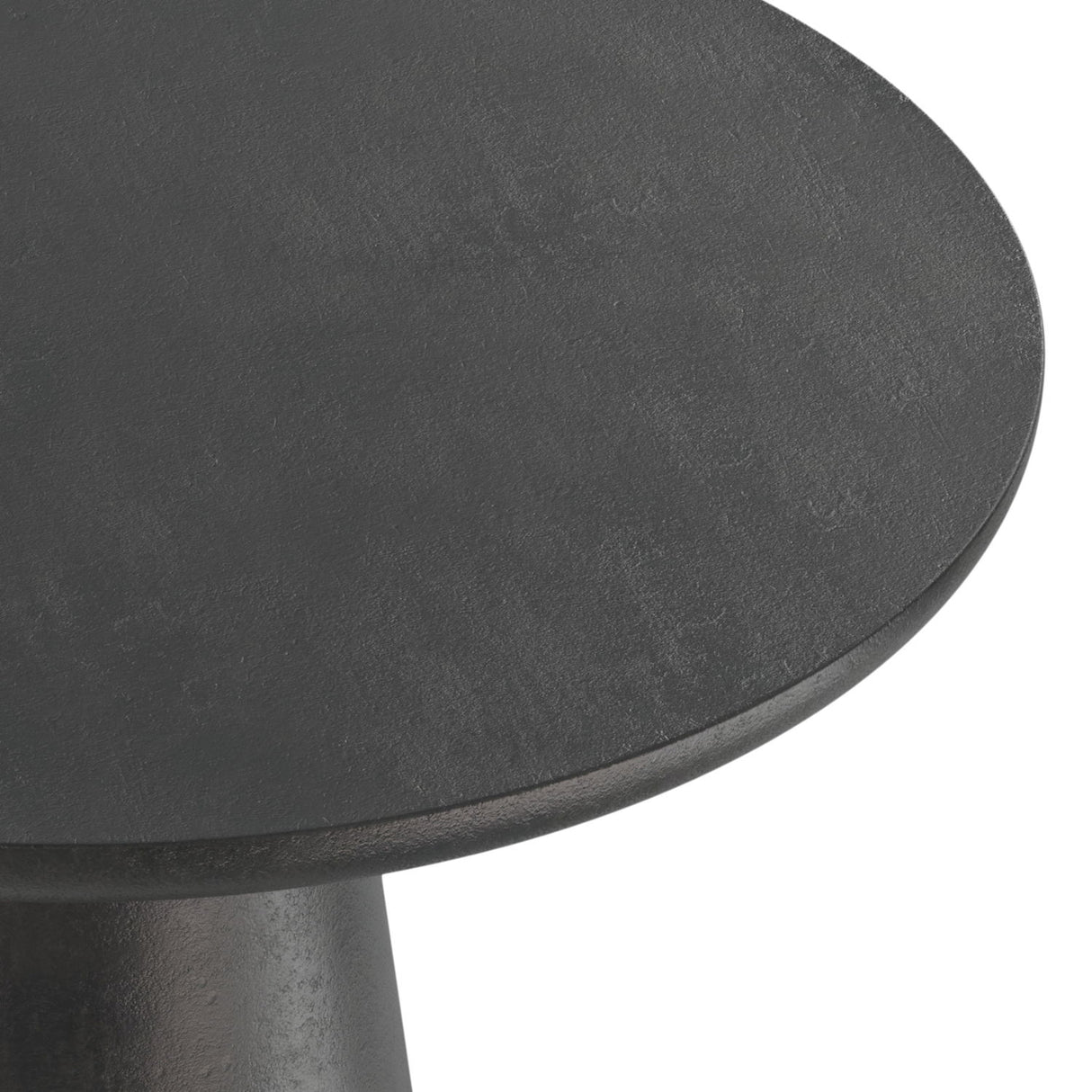 Gloria - Cast Aluminum Side Table - Black by Simpli-Home | Bel Furniture