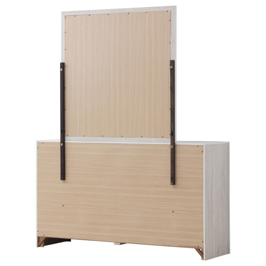 Brantford - 6-Drawer Dresser With Mirror by CoasterEveryday | Bel Furniture