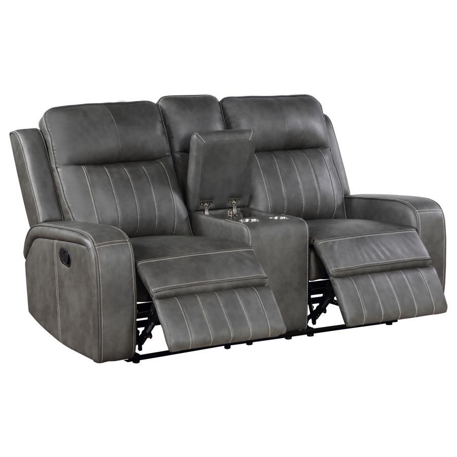 Raelynn - Upholstered Reclining Sofa Set by Coaster Fine Furniture | Bel Furniture