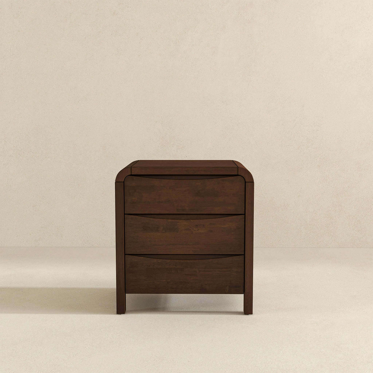 Lionel - Mid-Century Modern Nightstand 3 Drawer Bed Side Table - Brown by Ashcroft Furniture | Bel Furniture