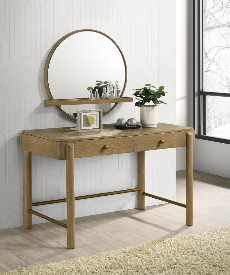 Arini - 2-Drawer Vanity Desk Makeup Table by CoasterElevations | Bel Furniture