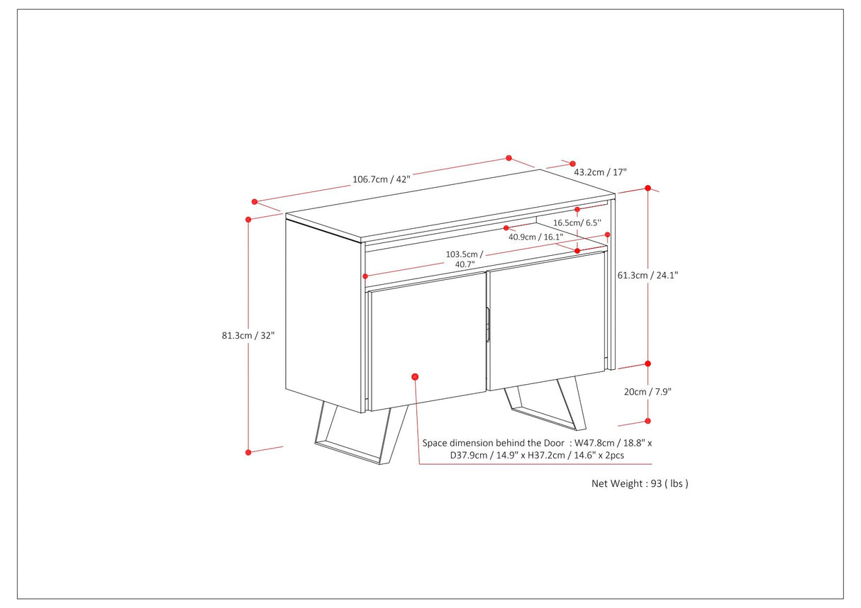 Lowry - Handcrafted TV Media Stand - Distressed Charcoal Brown by Simpli-Home | Bel Furniture