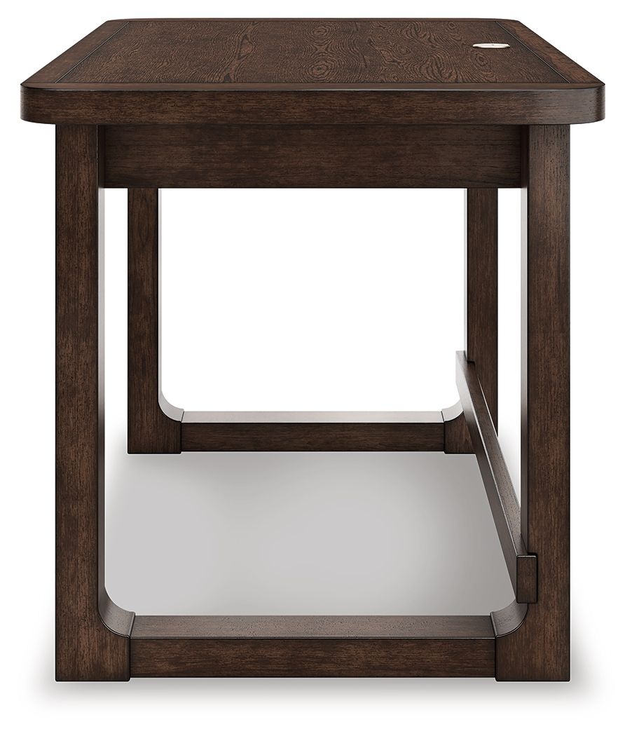 Breckington - Dark Brown - Home Office Desk by Signature Design by Ashley® | Bel Furniture