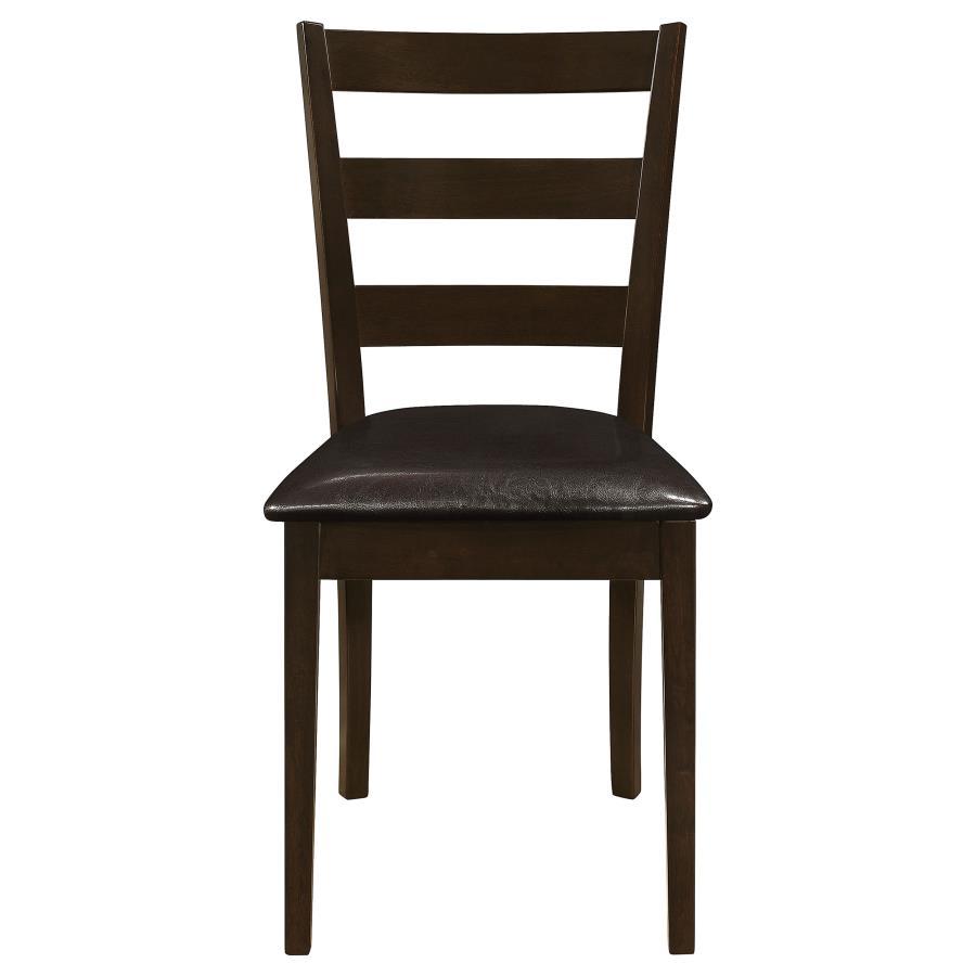 Guillen - 5 Piece Rectangular Dining Table Set - Cappuccino by CoasterEveryday | Bel Furniture