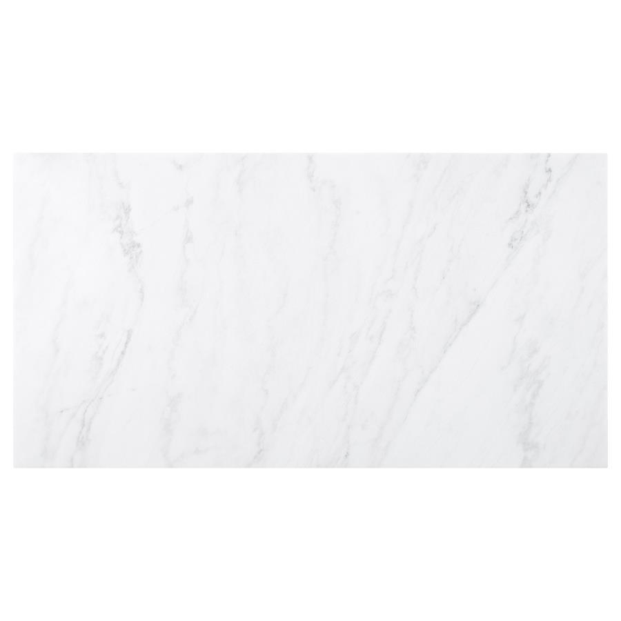 Osborne - Marble Top Dining Table - Rustic Espresso by CoasterElevations | Bel Furniture