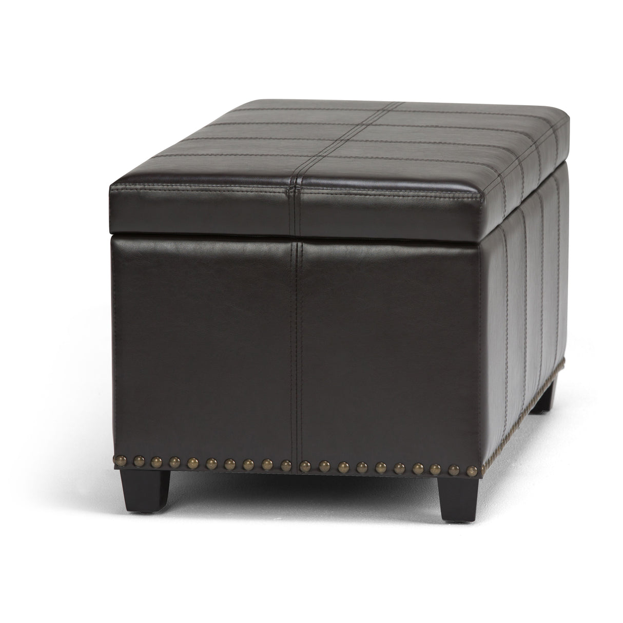 Amelia - Transitional Storage Ottoman Bench by Simpli-Home | Bel Furniture