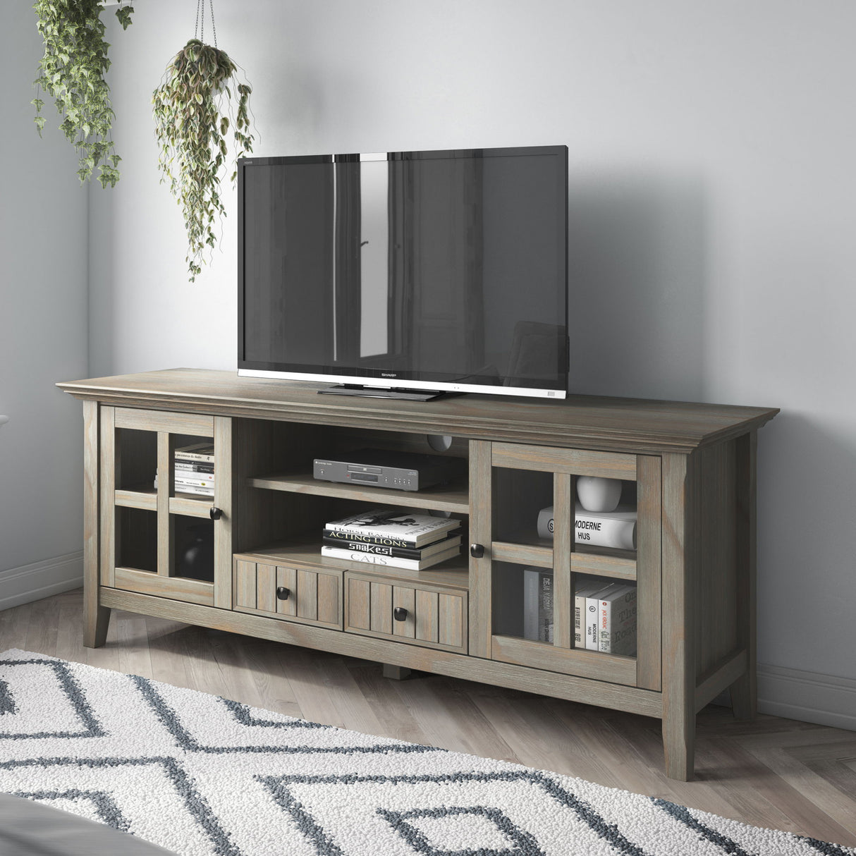 Acadian - TV Media Stand by Simpli-Home | Bel Furniture