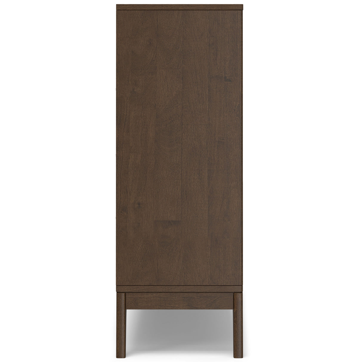 Harper - Low 6 Cube Storage With Drawers - Walnut Brown by Simpli-Home | Bel Furniture