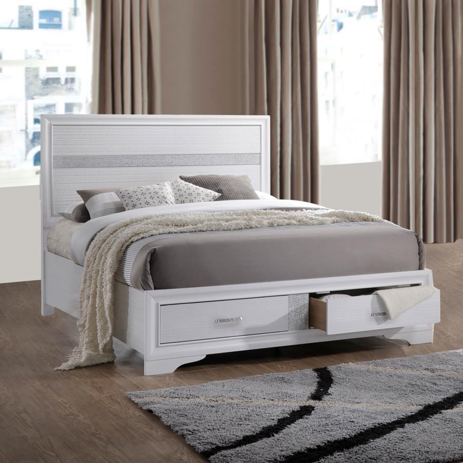 Miranda - Storage Wood Panel Bed by CoasterEveryday | Bel Furniture