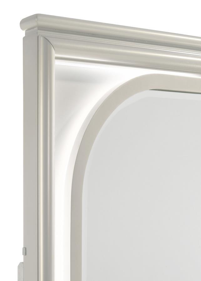 Olivia - LED Dresser Mirror - Pearl White by Coaster Fine Furniture | Bel Furniture