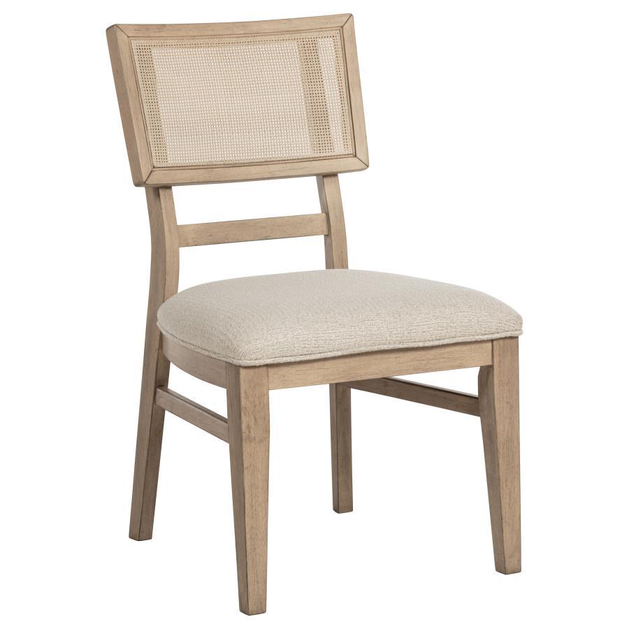 Kailani - Radio Weave Cane Dining Side Chair (Set of 2) - Beige Oak by Coaster Fine Furniture | Bel Furniture