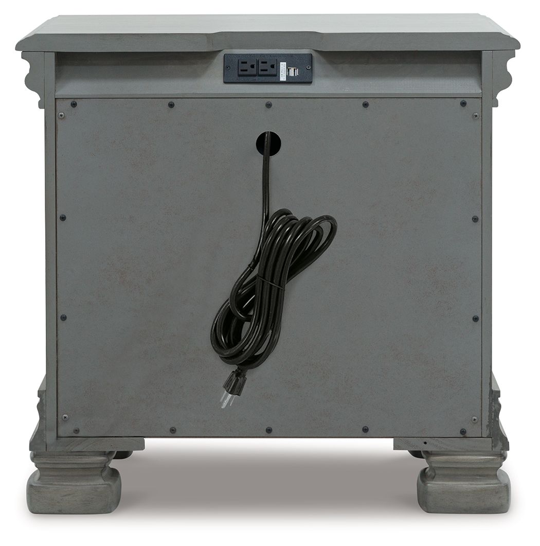 Lexorne - Gray - Three Drawer Night Stand by Signature Design by Ashley® | Bel Furniture