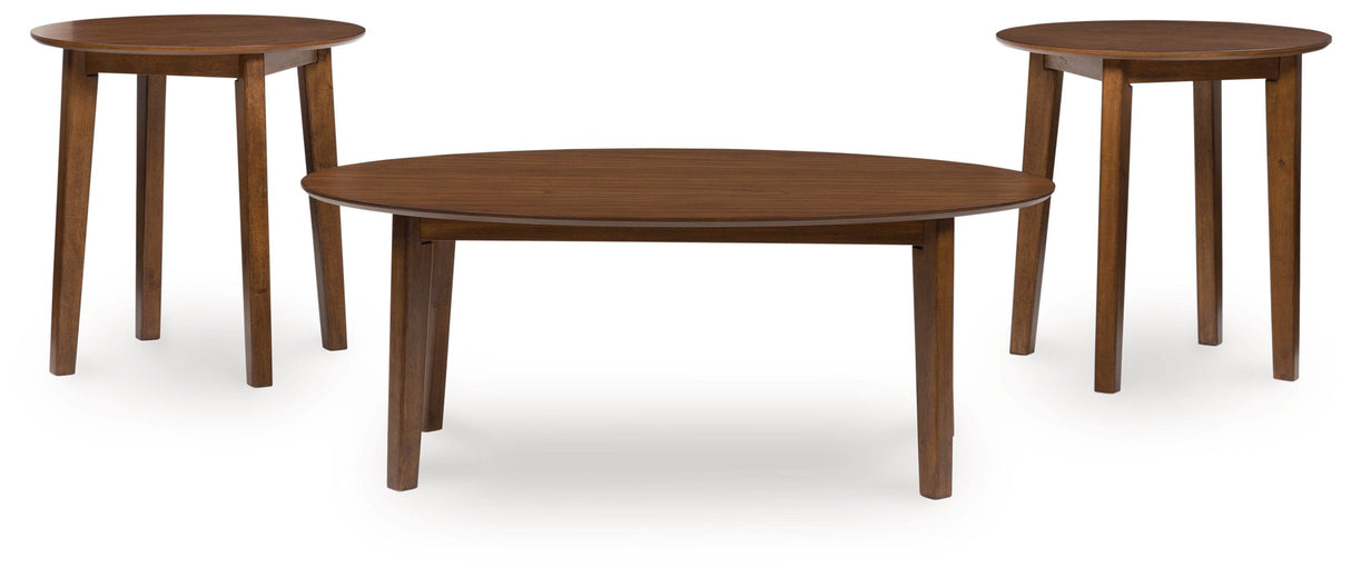 Gordonay - Brown - Occasional Table Set (Set of 3) by Signature Design by Ashley® | Bel Furniture
