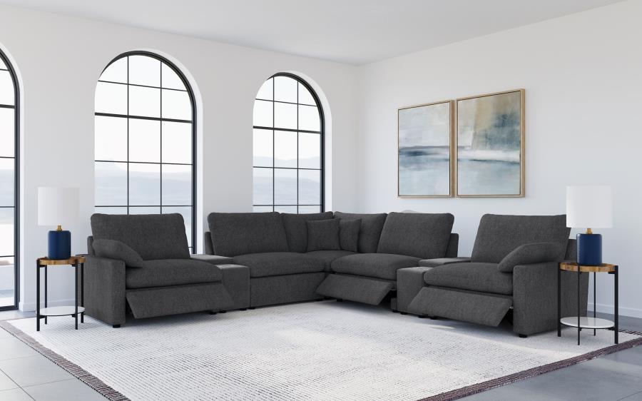 Collins - 7-Piece Modular Power Reclining Sectional by Coaster Fine Furniture | Bel Furniture