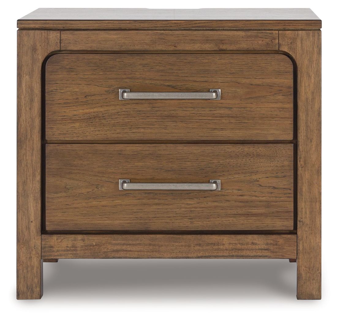 Cabalynn - Light Brown - Two Drawer Night Stand by Signature Design by Ashley® | Bel Furniture