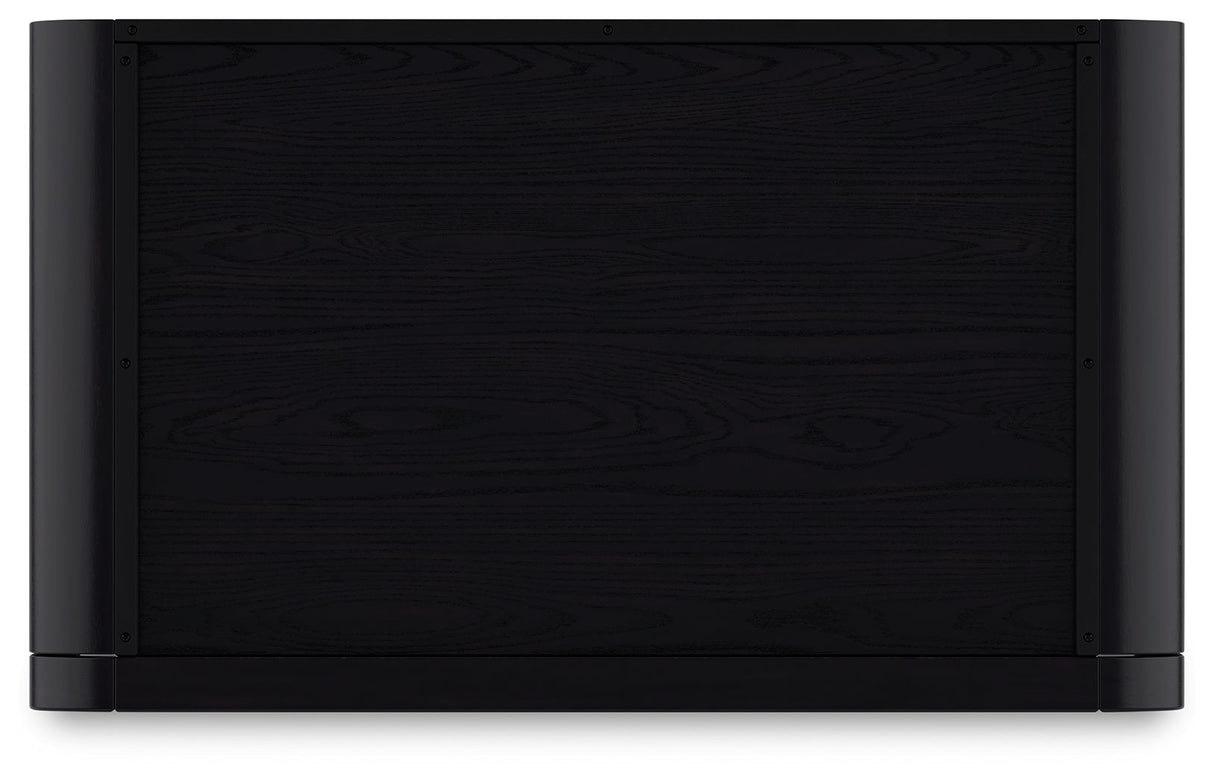 Rowanbeck - Black - Large Bookcase by Signature Design by Ashley® | Bel Furniture