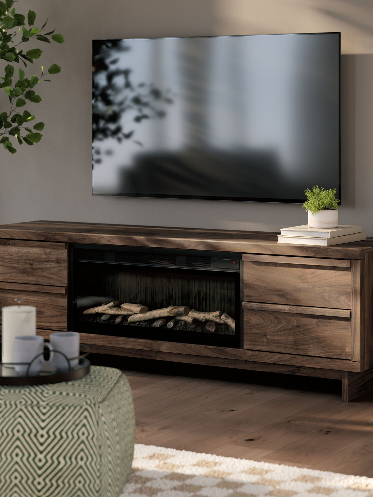 Zadilyn - TV Stand With Fireplace Option by Signature Design by Ashley® | Bel Furniture