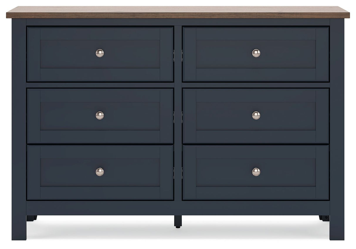 Landocken - Brown / Blue - Dresser by Signature Design by Ashley® | Bel Furniture