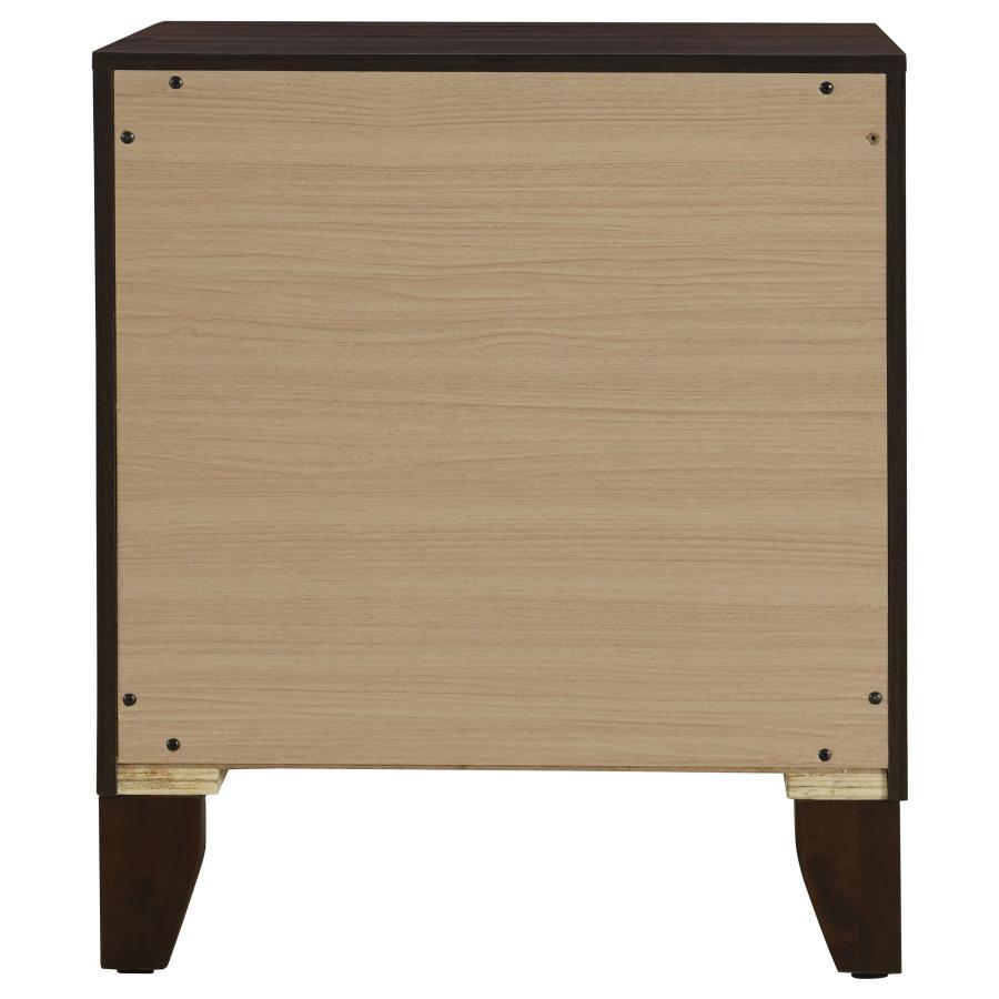 Welsley - 2-Drawer Nightstand Bedside Table - Walnut by Coaster Fine Furniture | Bel Furniture
