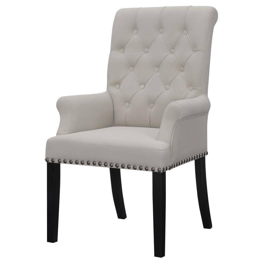 Alana - Upholstered Dining Arm Chair by CoasterElevations | Bel Furniture
