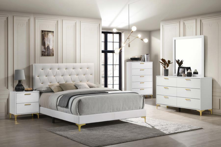 Kendall - Panel Upholstered Bed by CoasterEveryday | Bel Furniture